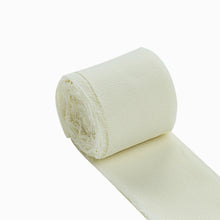 2 pack 6 yard Wedding Invitations Ivory Silk Like Ribbon Chiffon Linen#whtbkgd#whtbkgd