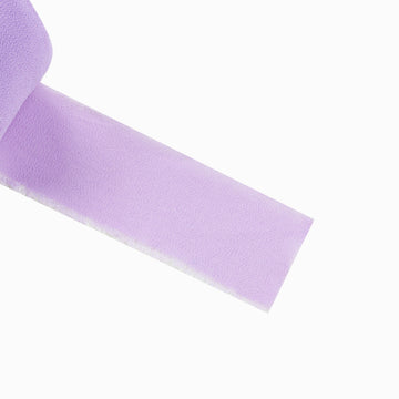 Unleash Your Creativity with 2 Pack Lavender Lilac Silk-Like Chiffon Linen Ribbon Roll
