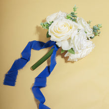 2 pack 6 yard Royal Blue Silk Like Ribbon Roll Chiffon for Gift Wrapping