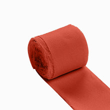 2 Pack Terracotta (Rust) Silk-Like Chiffon Ribbon Roll
