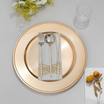 Create a Festive Atmosphere with Gold Acrylic Charger Plates
