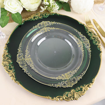 Add Elegance to Your Table with Hunter Emerald Green Charger Plates