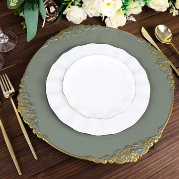 Enhance Your Event Decor with Olive Green Charger Plates