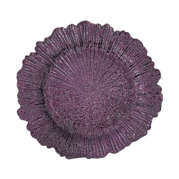 Durable and Versatile Purple Acrylic Charger Plates