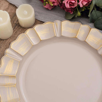 Elegant cream plate with gold accents, surrounded by roses and candles.