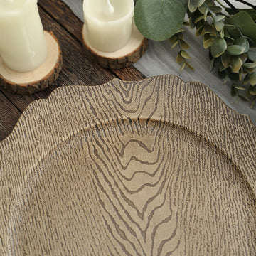 Create a Rustic Charm with Scalloped Rim Charger Plates