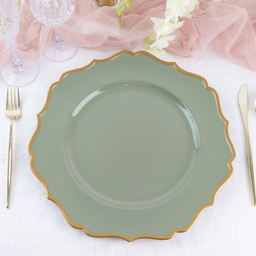 Create Unforgettable Tablescapes with Dusty Sage Green Charger Plates