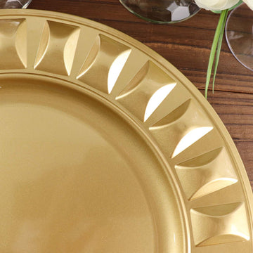 Enhance Your Place Setting with Gold Bejeweled Disposable Charger Plates