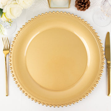 Add Elegance to Your Table with Gold Acrylic Charger Plates