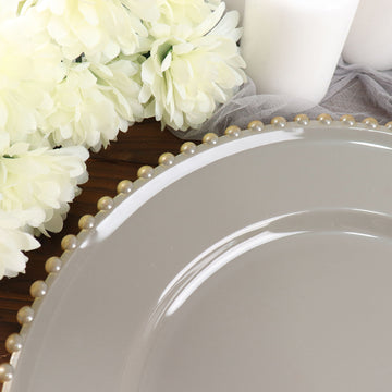 Versatile and Stylish Gold Acrylic Charger Plates