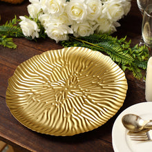 12 Inch Gold Wavy Hairpin Leg Metal Tray for Serving and Dessert Display