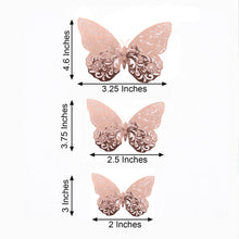 Rose Gold Butterfly Decoration Wall Decals