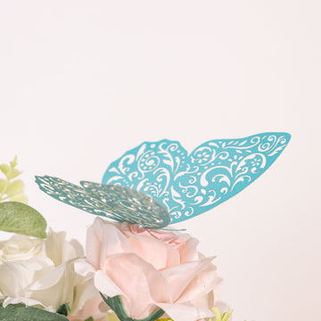 Add a Touch of Elegance with 3D Turquoise Butterfly Wall Decals