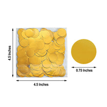 Round Foil Metallic Gold Table Confetti Dots18 Grams in 1 Bag