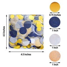 18 Grams Bag Of Table Confetti Mix With Tissue Paper And Foil For Balloon Confetti Decor Champagne Gold Navy Blue White