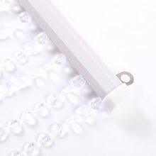 Acrylic Crystal White Curtain with Clear Beads