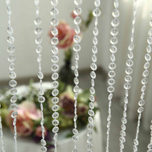 Adjustable Hooks And Plastic Rod Crystal Diamond Beaded Curtain 12 Feet