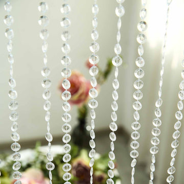 Add a Touch of Glamour with the Crystal Diamond Beaded Curtain
