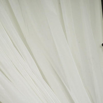 Premium Flame Resistant Chiffon Curtain Panels for Event Decor
