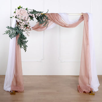 Delicate and Durable Dusty Rose Sheer Organza Fabric