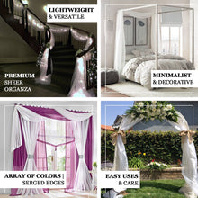 Sage Green Sheer Organza Wedding Arch Draping Fabric, Long Curtain Backdrop Window Scarf 18ft