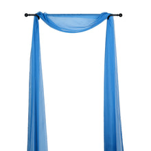 Royal Blue Sheer Organza Wedding Arch Drapery Fabric 18 Feet