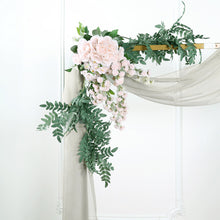 18 Feet Wedding Arch Drapery Sheer Organza Fabric In Silver 