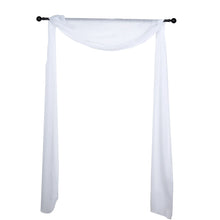 18 Feet White Sheer Organza Wedding Arch Drapery Fabric
