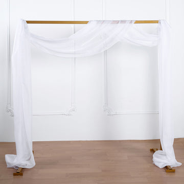Durable and Delicate White Sheer Organza Fabric for All Your Decor Needs