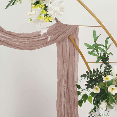 Brown crinkled fabric draped elegantly with floral accents