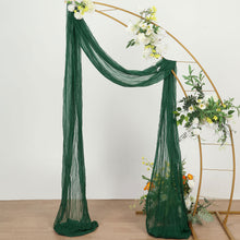 Hunter Emerald Green 20 Feet Window Valance In Cheesecloth Fabric