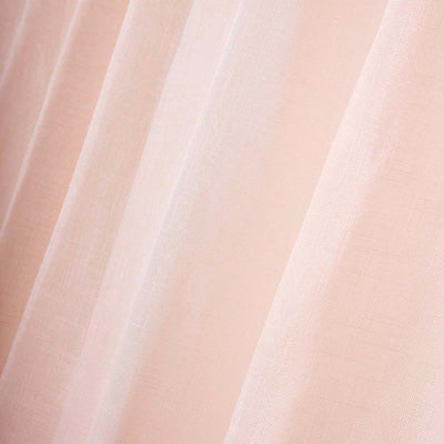 Soft pink sheer fabric drape with delicate texture details.