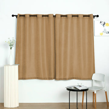 Experience the Beauty of Handmade Natural Faux Linen Curtains