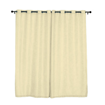 Durable and Versatile Curtains with Chrome Grommets