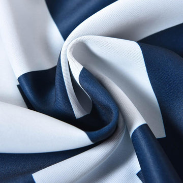 Create a Stunning Space with White/Navy Blue Thermal Curtains
