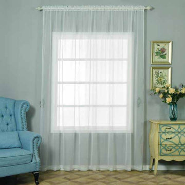 Elegant Ivory Sheer Organza Curtains for a Touch of Graceful Simplicity