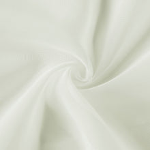 A close up of a swirl of Ivory Chiffon Fabric Sheer Ceiling Drapes, Sheer Backdrops, and Sheer Curtains#whtbkgd