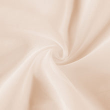 a close up of a swirl of nude chiffon fabric sheer curtains#whtbkgd