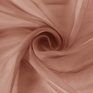 Create a Captivating Atmosphere with Terracotta (Rust) Chiffon Curtain Panel