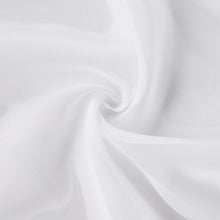 Close up of a swirl of white chiffon fabric ceiling drapes#whtbkgd