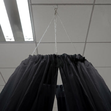 Sophisticated Black Sheer Ceiling Drape Curtain Panels