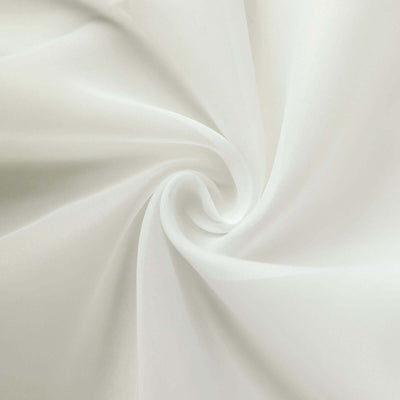 White sheer fabric in a swirling pattern.