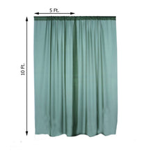 2 Pack Hunter Emerald Green Fire Retardant Sheer Curtain Panel with Rod Pockets 10 Feet x 10 Feet
