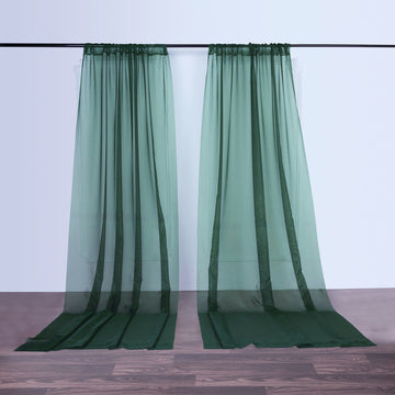 Create a Stunning Green Backdrop with our Curtain Panels
