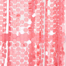 Big Payette Sequin Coral Curtains Window Treatment Panels 52 Inch x 84 Inch With Rod Pockets 2 Pack