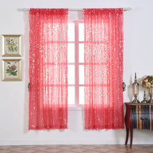 Big Payette Sequin 52 Inch x 84 Inch Coral Curtains Window Treatment Panels With Rod Pockets 2 Pack