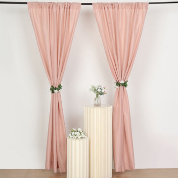 Transform Any Space with Dusty Rose Drapery Panels