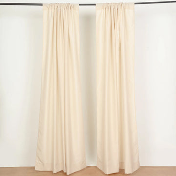 Beige Polyester Drapery Panels: Add Elegance to Your Décor