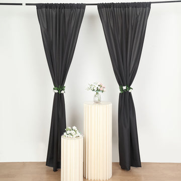 Create Memorable Moments with Black Polyester Drapery Panels