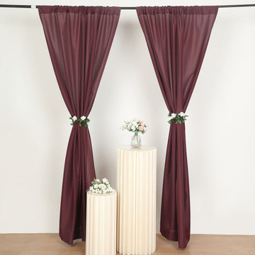 Versatile and Stylish Burgundy Drapery Panels for Any Occasion